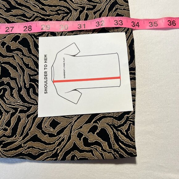 Coldwater Creek Vintage Abstract Top  Size L  Made in USA Vintage  retro style, - Picture 8 of 10